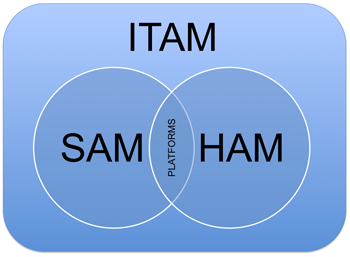 What is the difference between SAM and ITAM? 