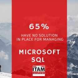 65% have no solution in place for managing Microsoft SQL Server