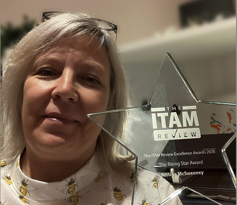 Not Techy, Justine McSweeney, ITAM Review Excellence Award Winner - Rising Star 2020
