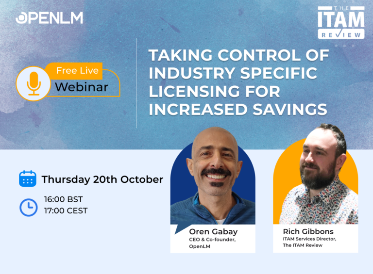 Free Webinar: Taking control of industry specific licensing for increased savings