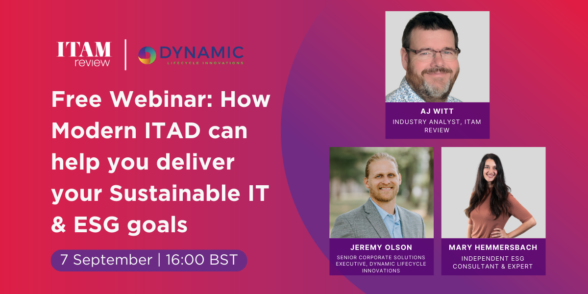 Free Webinar: How Modern ITAD can help you deliver your Sustainable IT & ESG goals