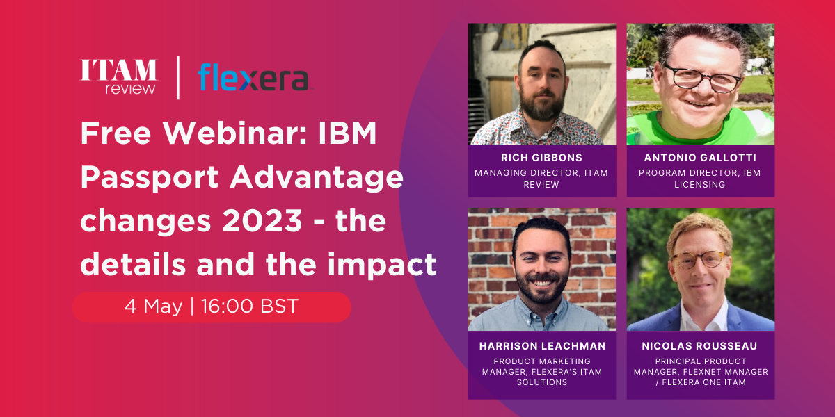 Free Webinar: IBM Passport Advantage changes 2023 - the details and the impact