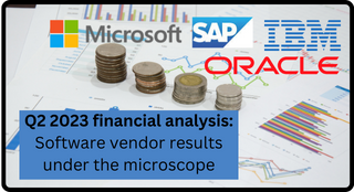 Software vendor financials analysis - April-June 2023