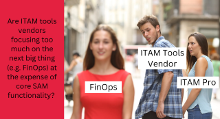 Are ITAM tools vendors focusing too much on the next big thing (e.g. FinOps) at the expense of core SAM functionality? 
