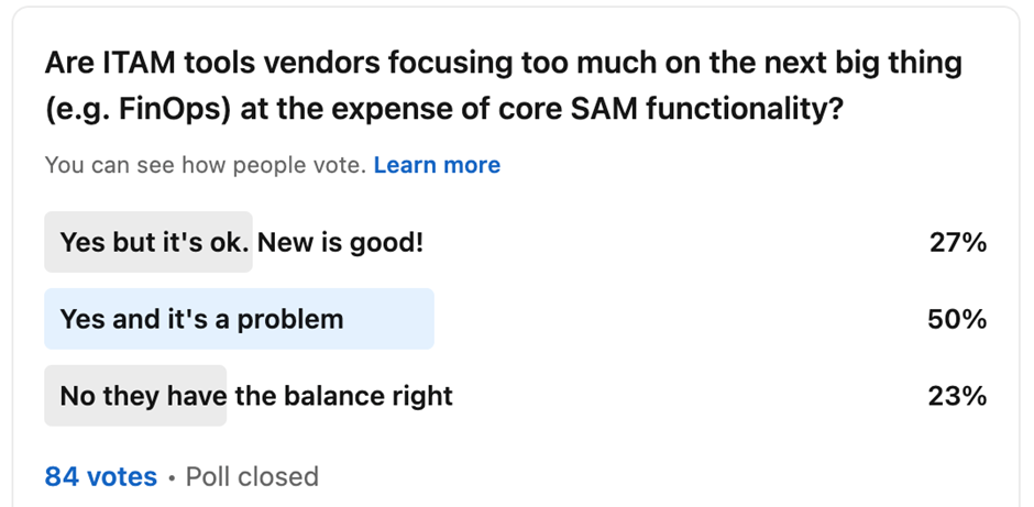 Are ITAM SAM tools vendors focusing too much on FinOps?